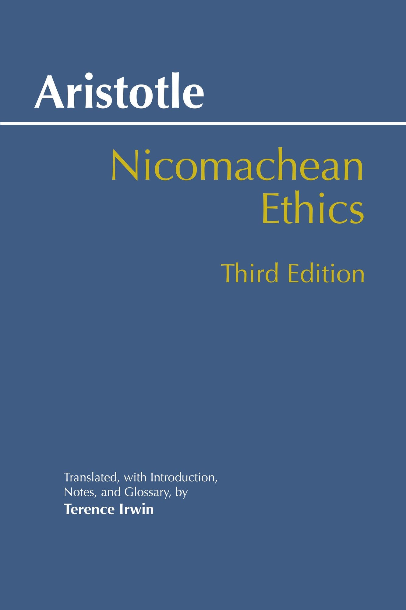Cover of Nicomachean Ethics