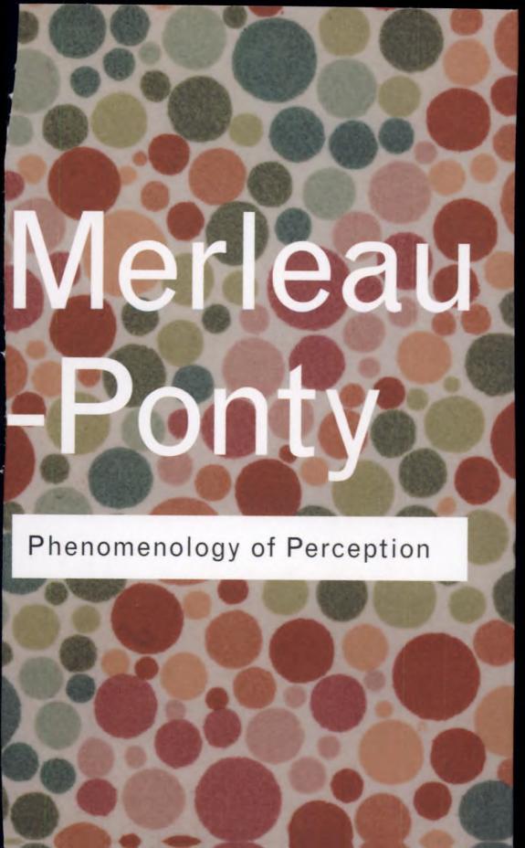 Cover of Phenomenology of Perception